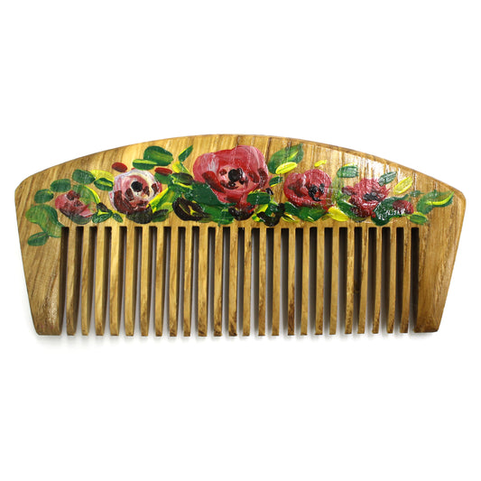 Hair comb with artistic painting